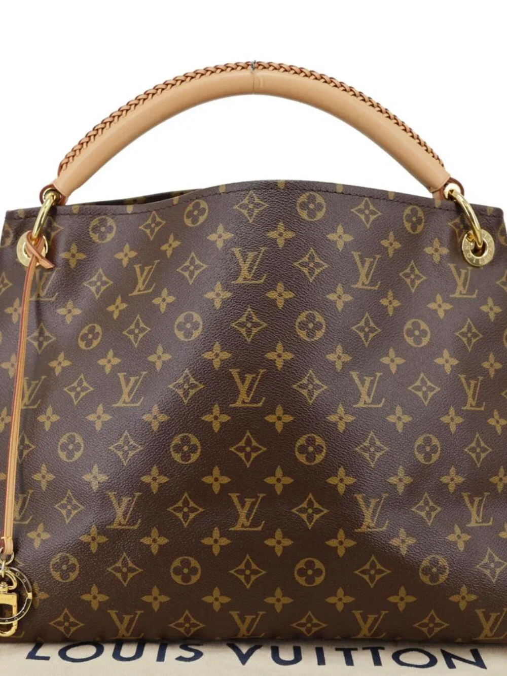 Louis Vuitton Artsy MM Monogram Canvas Hobo Bag Brown